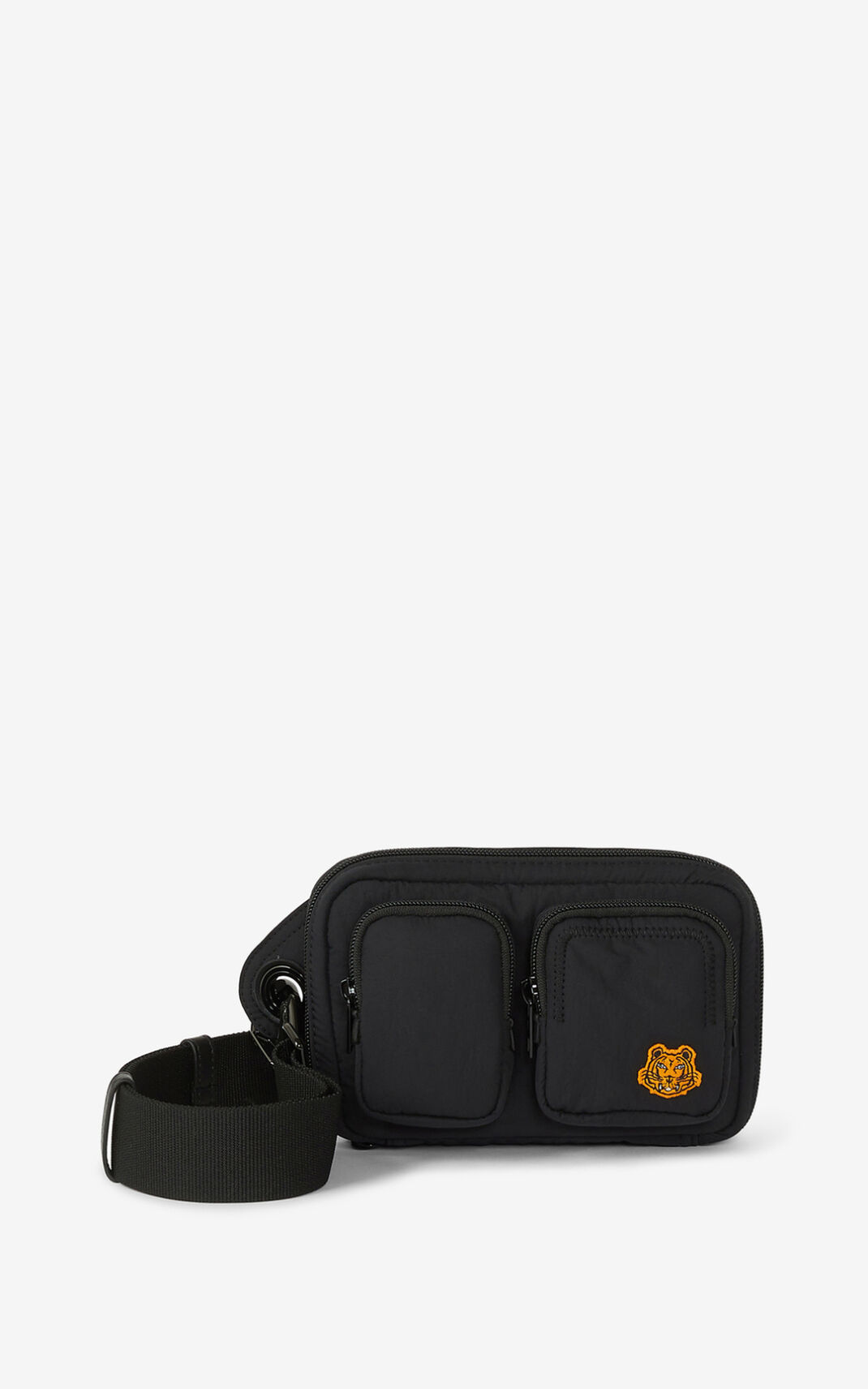 Sac Banane Kenzo Tiger Crest mini Femme Noir | ORMF-37014